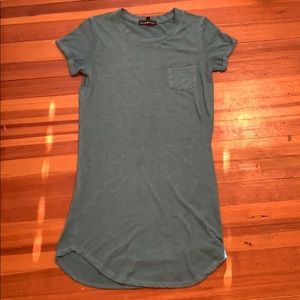 Teal tshirt dress